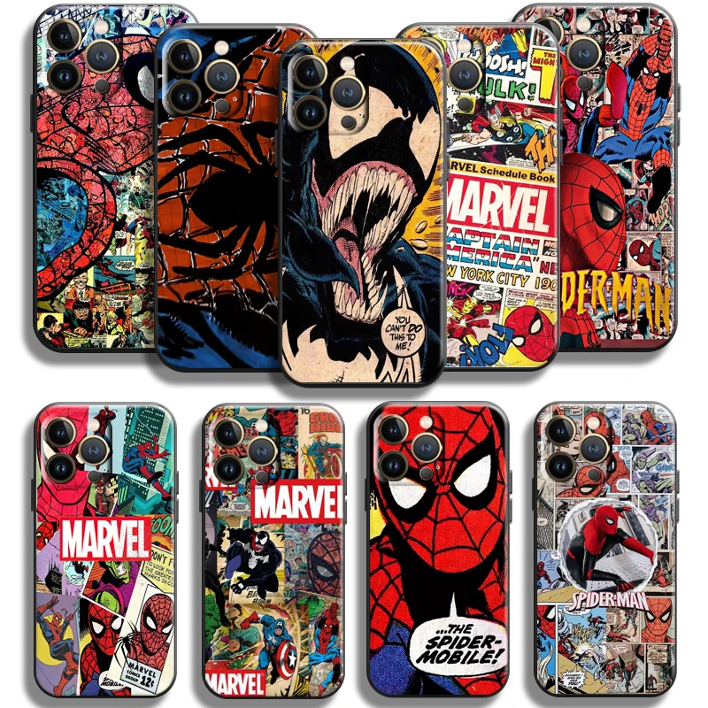 Marvel Spiderman Venom For Apple iPhone 13 12 11 Pro Max Mini X XR XS Max SE 5 5s 6 6S 7 8 Plus Phone Case Soft Coque Carcasa
Marvel Spiderman Venom For Apple iPhone 13 12 11 Pro Max Mini X XR XS Max SE 5 5s 6 6S 7 8 Plus Phone Case Soft Coque Carcasa