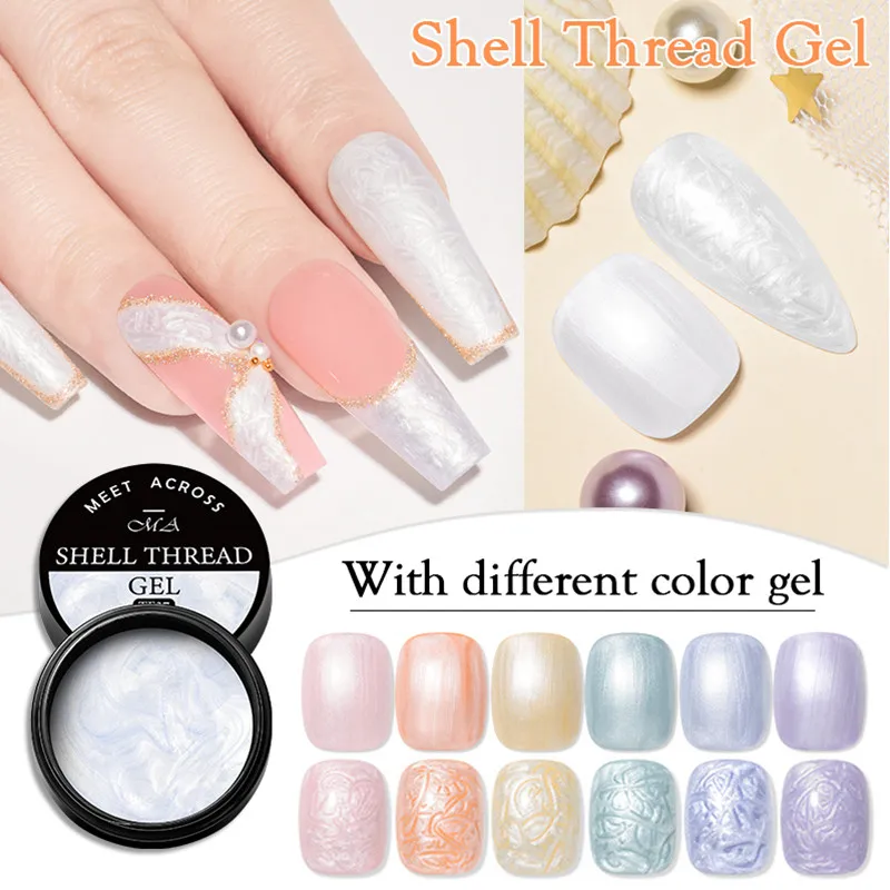 MEET ACORSS Thread Shell Nail Gel Polish Glitter Pearl Shell Semi-Permanent UV Gel Varnish Nail Art Polish Base Top Coat DIY
MEET ACORSS Thread Shell Nail Gel Polish Glitter Pearl Shell Semi-Permanent UV Gel Varnish Nail Art Polish Base Top Coat DIY