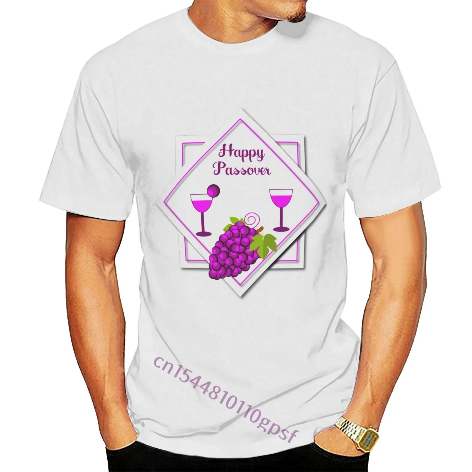 T-Shirt Cotton Tee Shirt Happy Passover Grapes White Men'S Short Sleeve O-Neck Summer Tops Tees T Shirt
T-Shirt Cotton Tee Shirt Happy Passover Grapes White Men'S Short Sleeve O-Neck Summer Tops Tees T Shirt