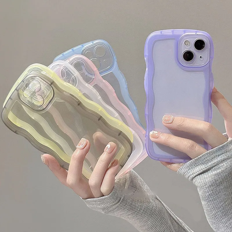 Transparent Shockproof Bumper Phone Case For iPhone 11 12 13 Pro Max 13Pro X XR XS Max 7 8 Plus Clear Soft Candy Color Wave Case
Transparent Shockproof Bumper Phone Case For iPhone 11 12 13 Pro Max 13Pro X XR XS Max 7 8 Plus Clear Soft Candy Color Wave Case