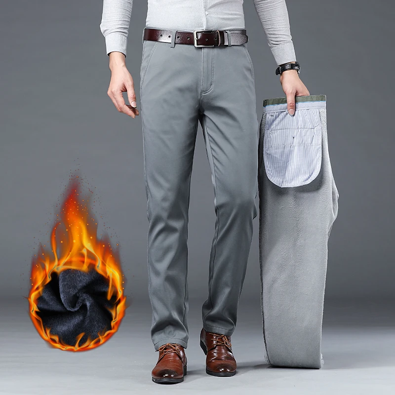 Winter Men Warm Trousers Big Size Classic Style Business Fashion Regular Thick Casual Pants Male Brand Khaki Navy Black
Winter Men Warm Trousers Big Size Classic Style Business Fashion Regular Thick Casual Pants Male Brand Khaki Navy Black