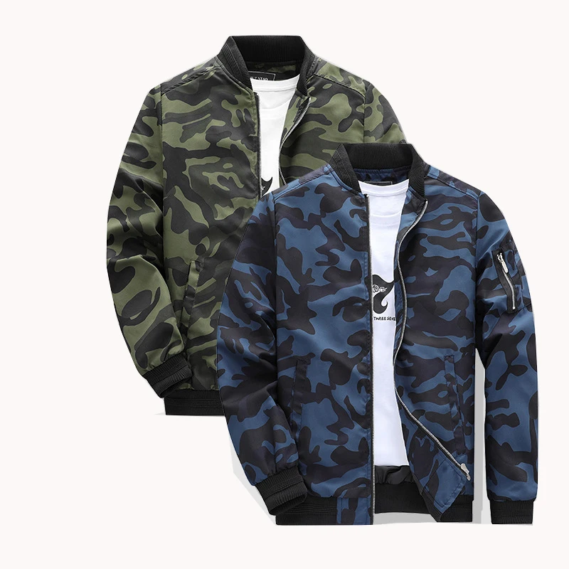 Autumn Outwear Plus Size M-7XL Quality Men's Camouflage Zipper Jackets Male Coats Camo Bomber Jacket Mens Hip Brand Clothing
Autumn Outwear Plus Size M-7XL Quality Men's Camouflage Zipper Jackets Male Coats Camo Bomber Jacket Mens Hip Brand Clothing