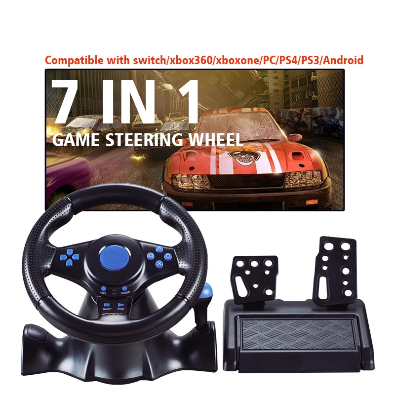 7/4/3 в 1 гоночное рулевое колесо, виброконтроллер, игровая Simracing Автомобильная педаль для Switch/xbox One/360/ps4/ps2/ps3/ПК, подарок
7/4/3 в 1 гоночное рулевое колесо, виброконтроллер, игровая Simracing Автомобильная педаль для Switch/xbox One/360/ps4/ps2/ps3/ПК, подарок