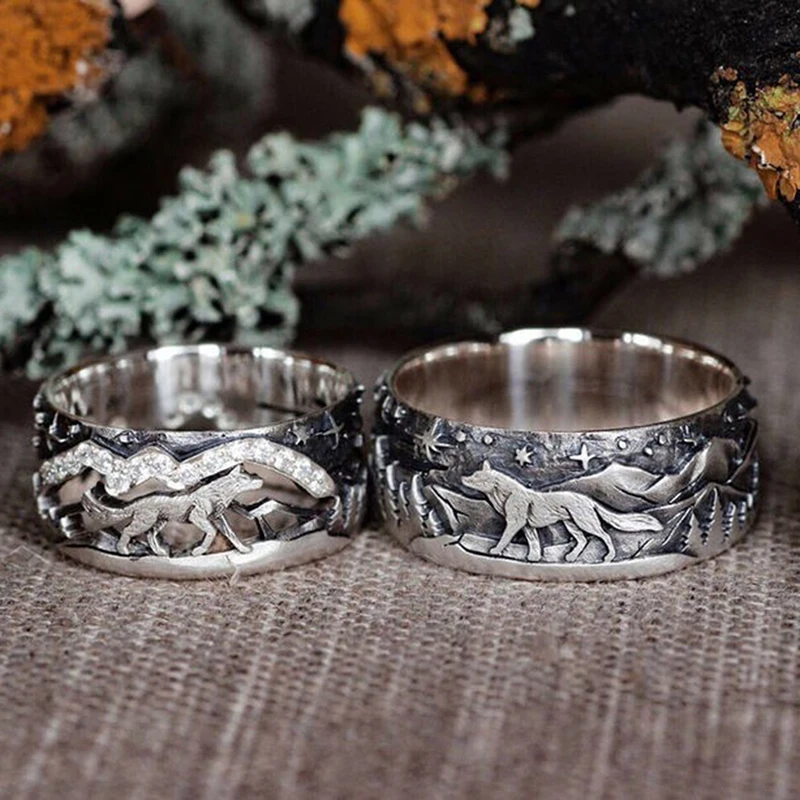 Sun Moon Star Arctic Wolf Love Couple Rings for Women Men Personality Stainless Steel Ring Set Charm Jewelry
Sun Moon Star Arctic Wolf Love Couple Rings for Women Men Personality Stainless Steel Ring Set Charm Jewelry