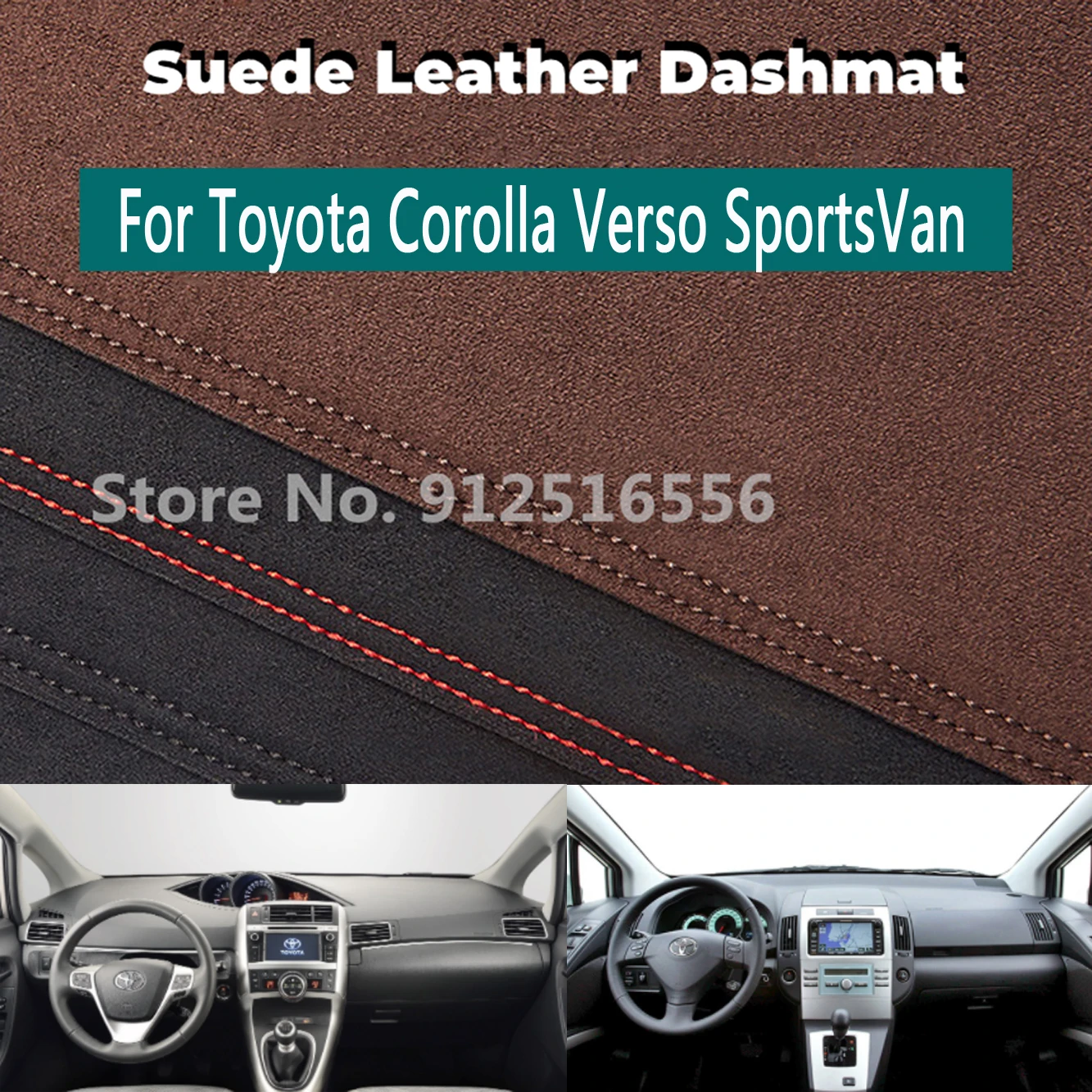 Suede Dashmat Dash Mat Dashboard Cover Non-Slip Sunshield Accessories For Toyota Corolla Verso SportsVan Spacio E130 AR10
Suede Dashmat Dash Mat Dashboard Cover Non-Slip Sunshield Accessories For Toyota Corolla Verso SportsVan Spacio E130 AR10