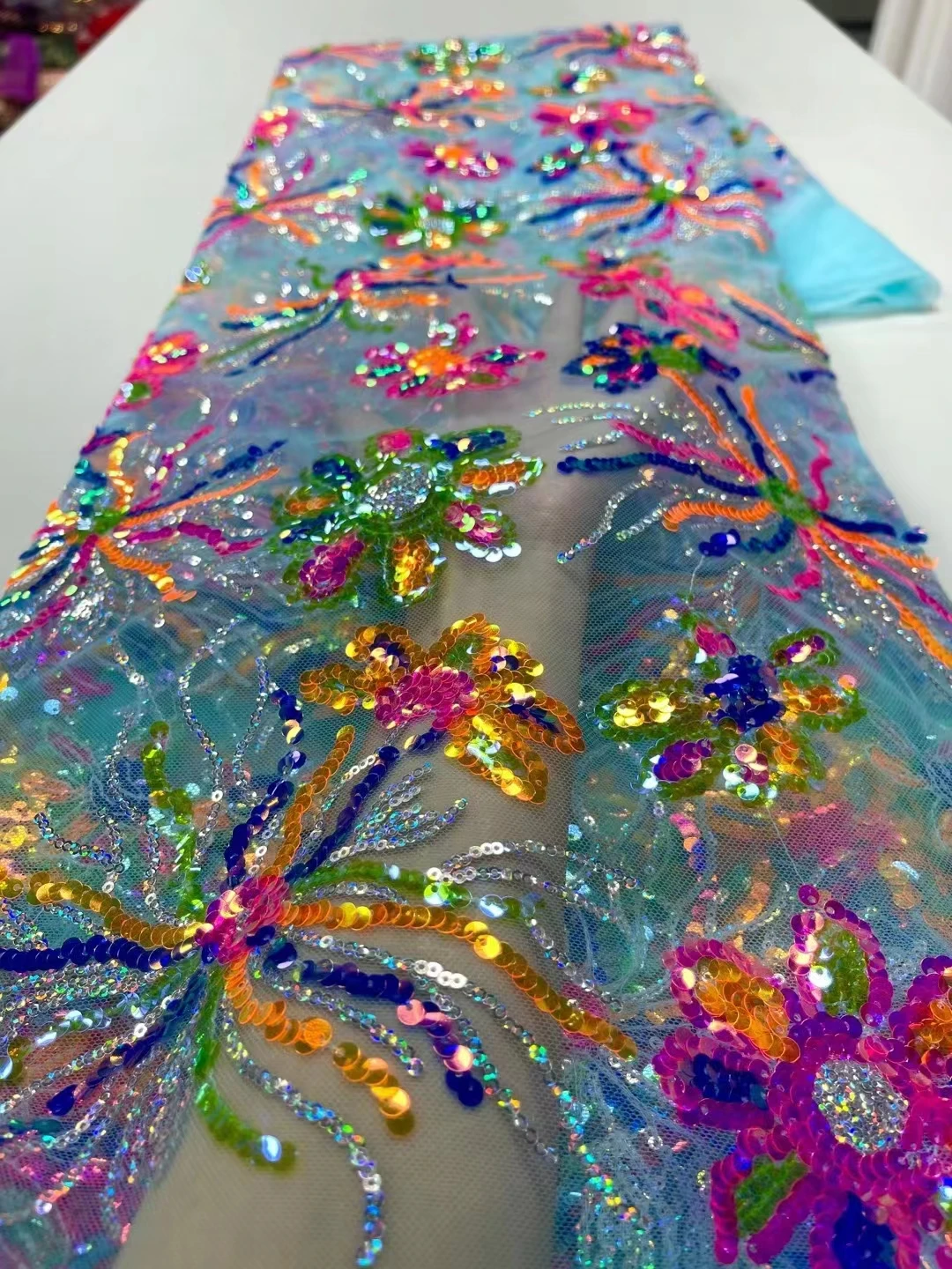 bright-coloured french lace fabric 2023 high quality lace sequin fabrics lace materials african bridal fabric
bright-coloured french lace fabric 2023 high quality lace sequin fabrics lace materials african bridal fabric