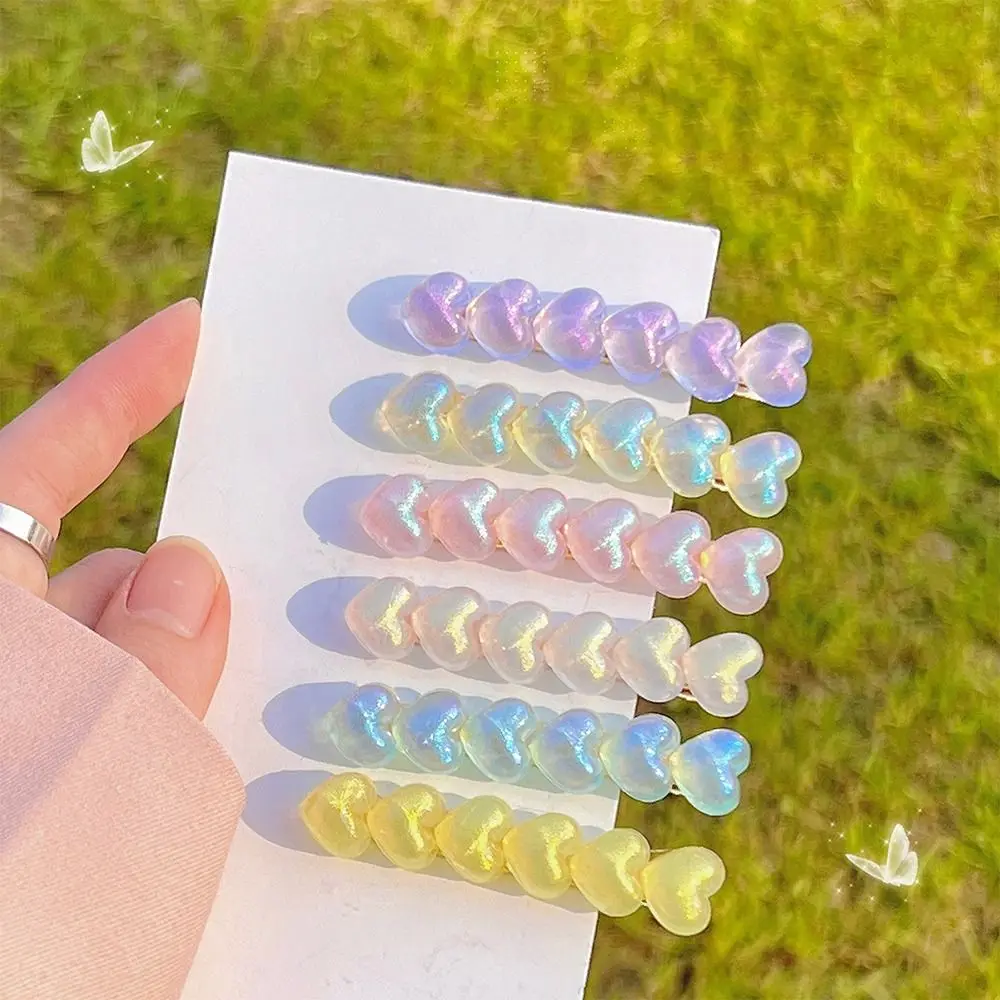 Sweet INS Aurora Mermaid Love Heart Hair Clip Women Girls Lovely Hairpin Barrettes Bangs Side Clip Duckbill Clip Cute Headwear
Sweet INS Aurora Mermaid Love Heart Hair Clip Women Girls Lovely Hairpin Barrettes Bangs Side Clip Duckbill Clip Cute Headwear