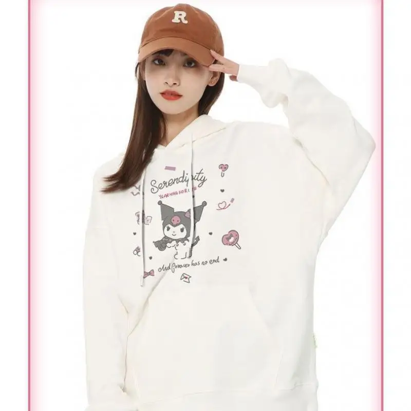 Anime Cartoon Sanrio Hello Kitty Kuromi Cinnamoroll Women's Hooded Sweatshirt Autumn Winter Printed Plus Velvet Long-Sleeved Top
Anime Cartoon Sanrio Hello Kitty Kuromi Cinnamoroll Women's Hooded Sweatshirt Autumn Winter Printed Plus Velvet Long-Sleeved Top