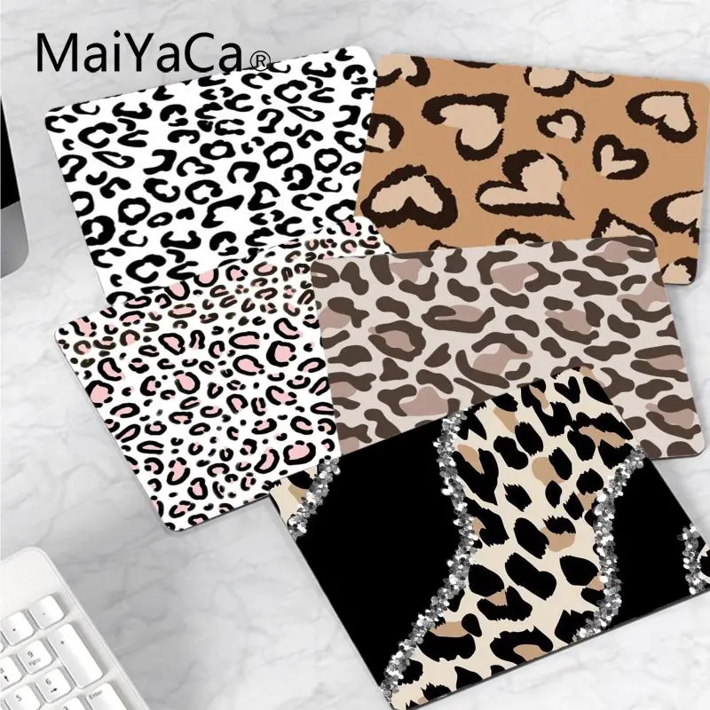 

MaiYaCa пользовательский кожаный Леопардовый цветной удобный коврик для мыши, игровой коврик для мыши, Лидер продаж, оптовая продажа, игровой к...