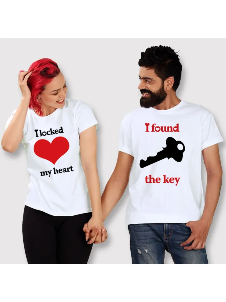 I Locked My Heart I Found The Key Lovers Couple Tshirt Summer Lovers Funny Men Women Casual Tshirt Couple Tops Matching Clothing
I Locked My Heart I Found The Key Lovers Couple Tshirt Summer Lovers Funny Men Women Casual Tshirt Couple Tops Matching Clothing