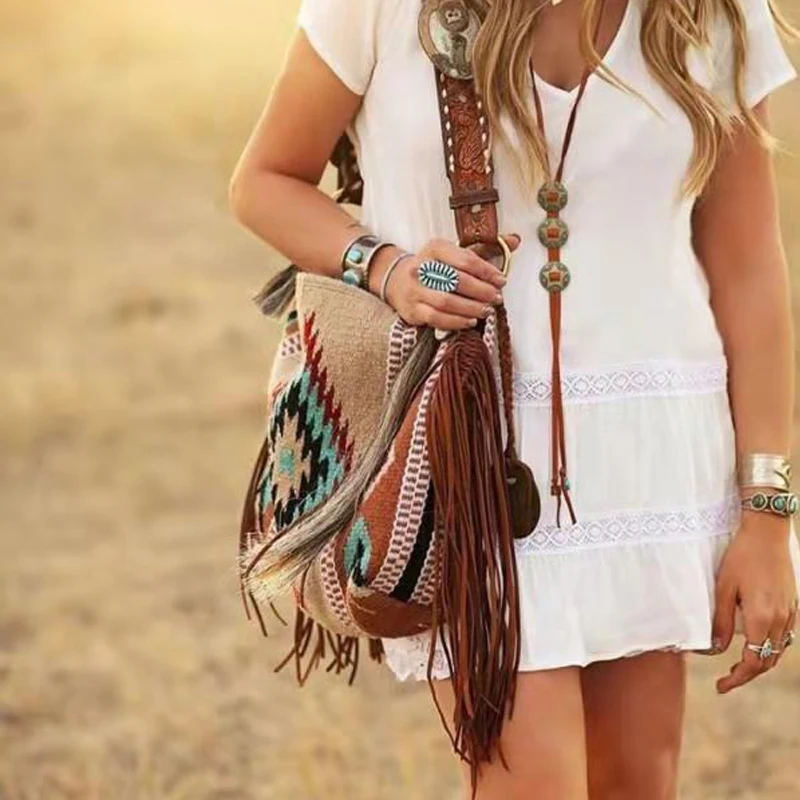 Bohemian Tassel Women Shoulder Bags Designer Handbags Luxury Canvas Crossbody Bag National Large Capacity Tote Big Shopper Bag
Bohemian Tassel Women Shoulder Bags Designer Handbags Luxury Canvas Crossbody Bag National Large Capacity Tote Big Shopper Bag