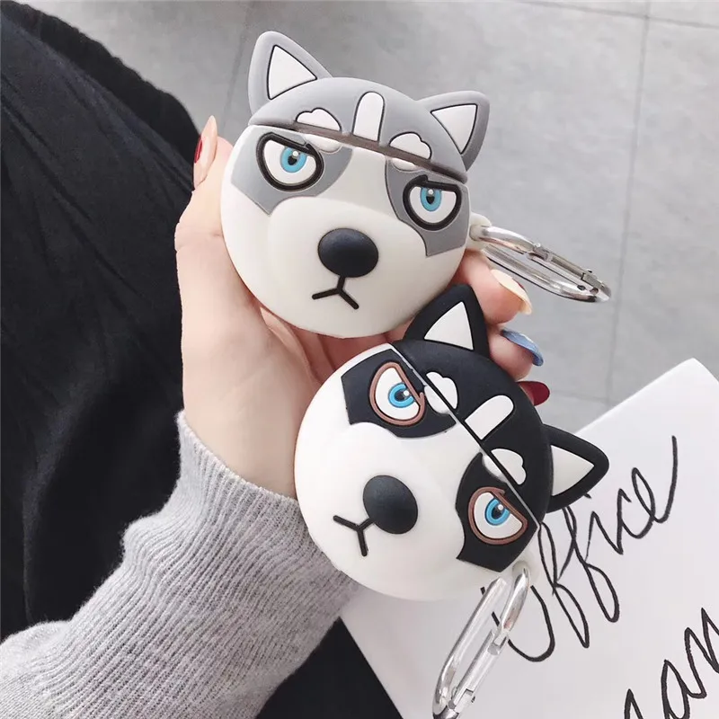 Cartoon Cute Husky For Apple Airpods 1 2 Case Husky Dog Silicone Soft Headset Wireless Bluetooth Earphone Cover For Airpods Pro
Cartoon Cute Husky For Apple Airpods 1 2 Case Husky Dog Silicone Soft Headset Wireless Bluetooth Earphone Cover For Airpods Pro