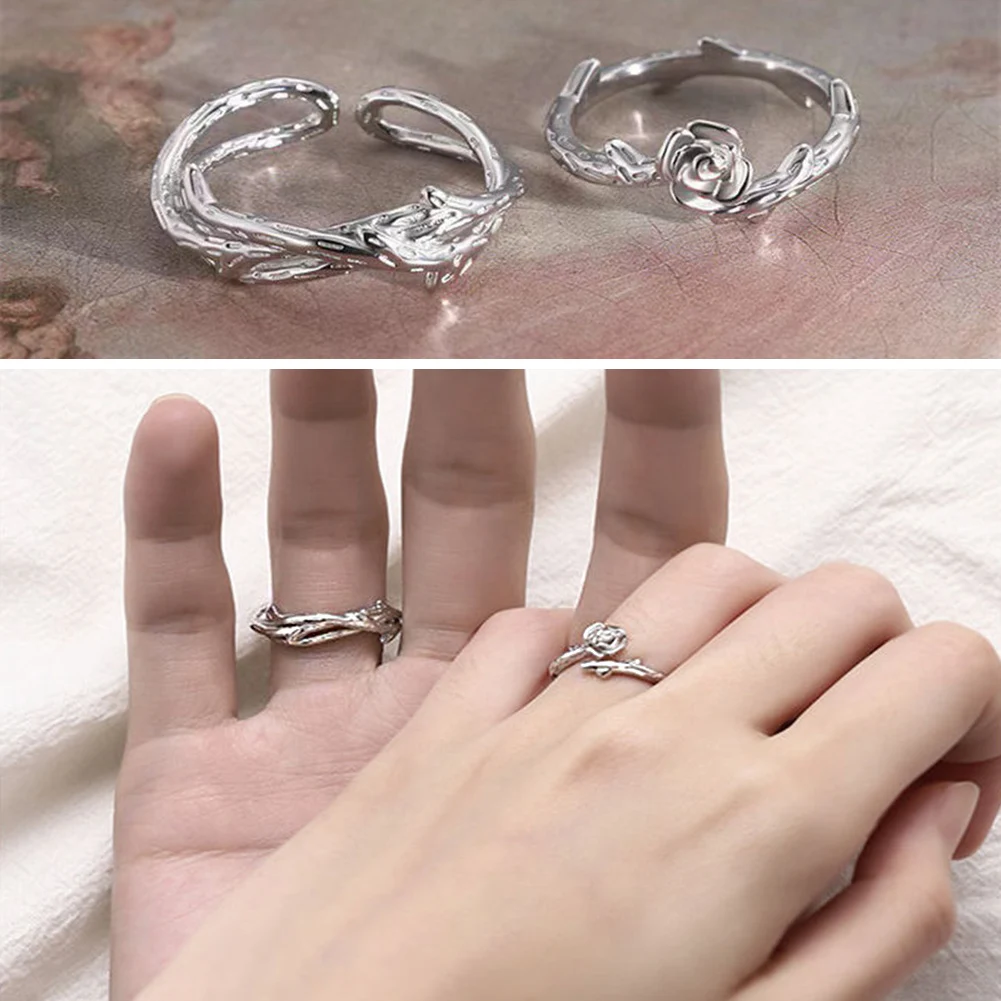 Rose Ring Finger Ring Trendy Ring Couples Ring Lovers Finger Rings Paired Couple Rings Men Women Jewelry 
Rose Ring Finger Ring Trendy Ring Couples Ring Lovers Finger Rings Paired Couple Rings Men Women Jewelry