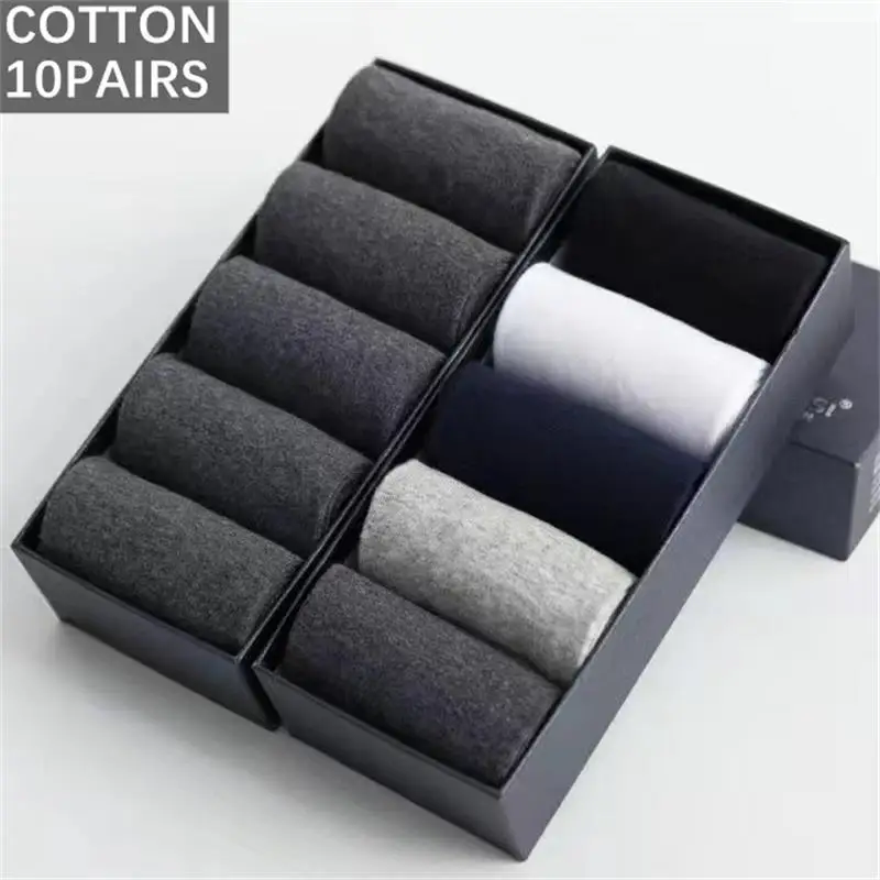 10pairs/Lot High Quality Men's Socks Men's Business Socks Cotton Breathable Comfortable Casual Socks Men's Mid Tube Socks
10pairs/Lot High Quality Men's Socks Men's Business Socks Cotton Breathable Comfortable Casual Socks Men's Mid Tube Socks