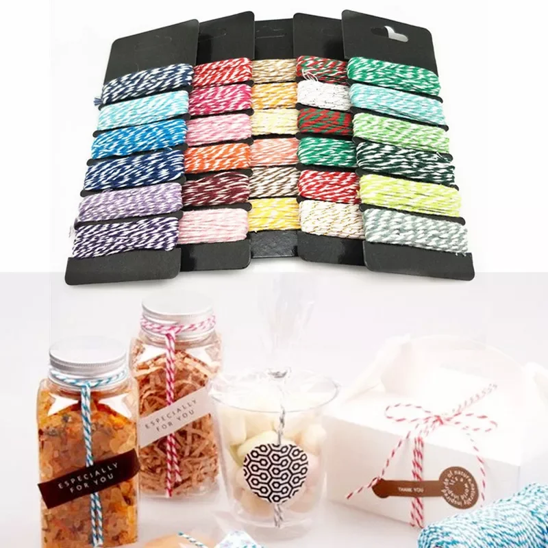 Hot new 4-layer thin mixed two-color Baker wrapped cotton rope gift packaging wedding birthday party DIY decoration 5BB5592
Hot new 4-layer thin mixed two-color Baker wrapped cotton rope gift packaging wedding birthday party DIY decoration 5BB5592
