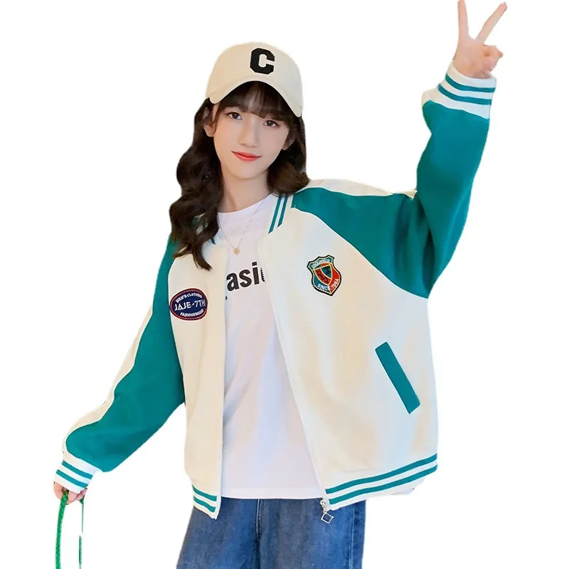 New Autumn Green Baseball Jackets Big Kids Teens Fashion Clothes For Teens Girls Boys Cardigan 5 To 15 Children Outwear Coats
New Autumn Green Baseball Jackets Big Kids Teens Fashion Clothes For Teens Girls Boys Cardigan 5 To 15 Children Outwear Coats