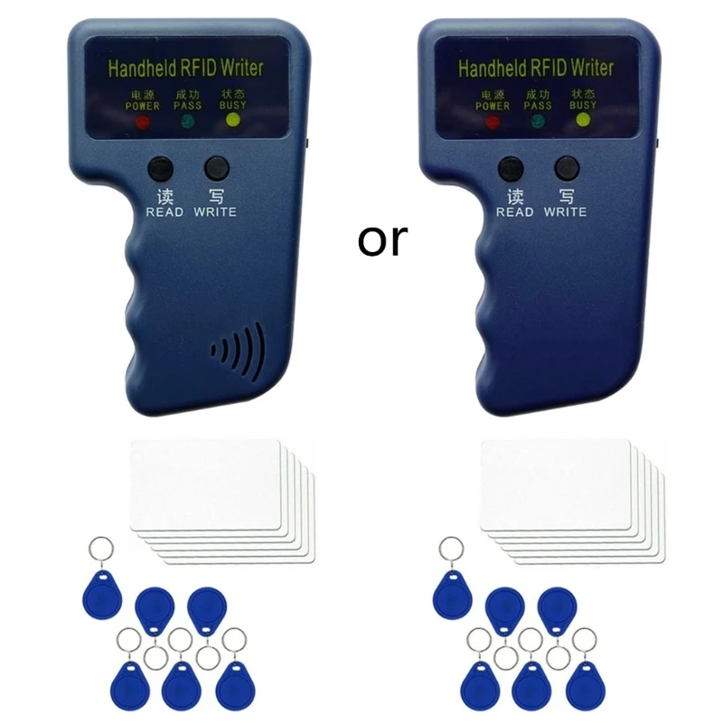 1 Set Handheld 125KHz ID Copier Writer Keychain Readers Portable Duplicator Rewritable Access Control Cards
1 Set Handheld 125KHz ID Copier Writer Keychain Readers Portable Duplicator Rewritable Access Control Cards
