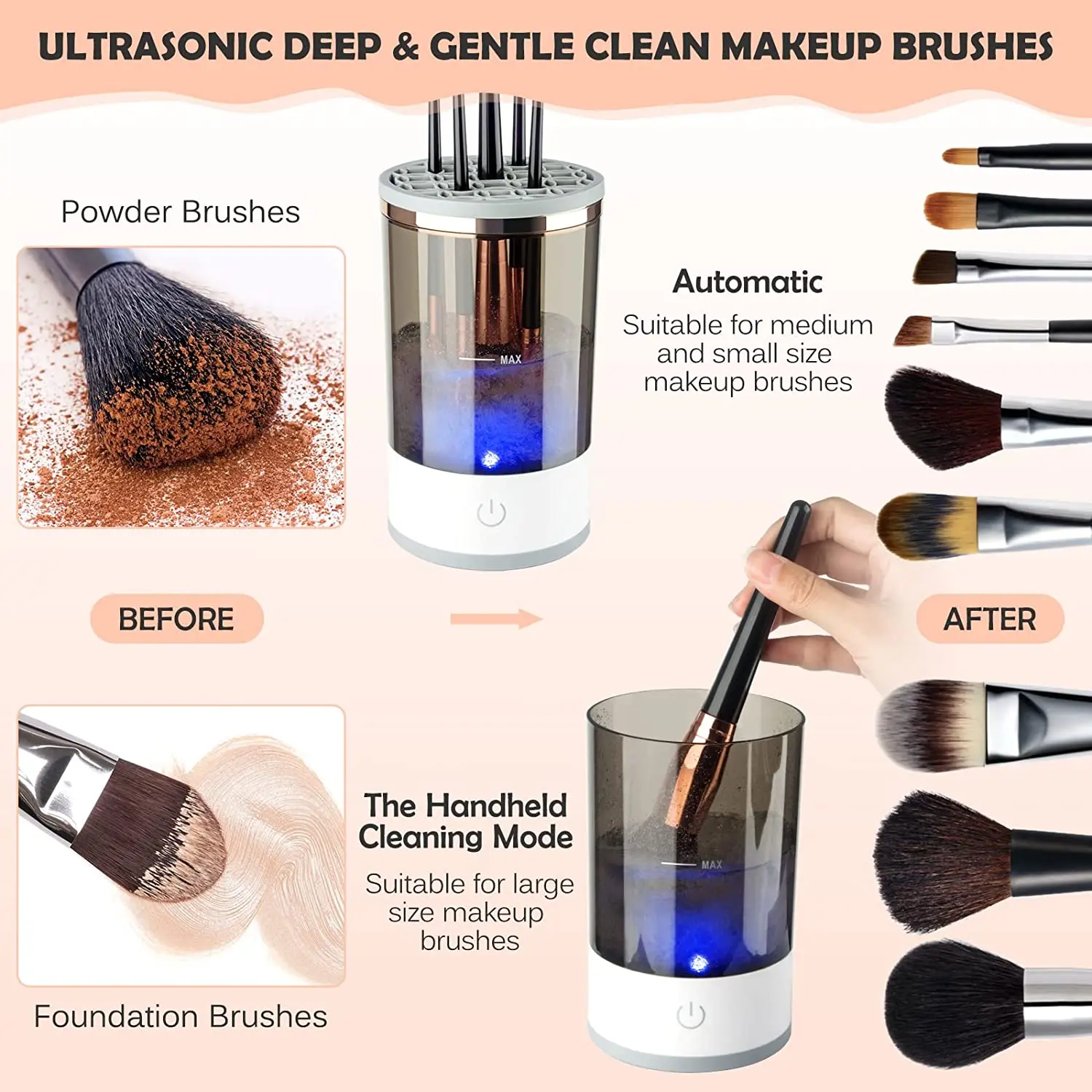 Newest Makeup Brushes Cleaner Machine Electric Make Up Brush Cleaner Set Automatic Cosmetics Brush Cleaner Makeup Brush Tools
Newest Makeup Brushes Cleaner Machine Electric Make Up Brush Cleaner Set Automatic Cosmetics Brush Cleaner Makeup Brush Tools