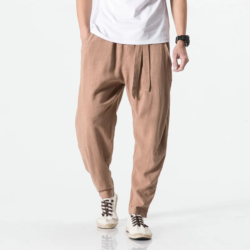Harajuku summer casual Slim men's pants cotton linen joggers 2023 new chiinese style ankle length trousers for man
Harajuku summer casual Slim men's pants cotton linen joggers 2023 new chiinese style ankle length trousers for man