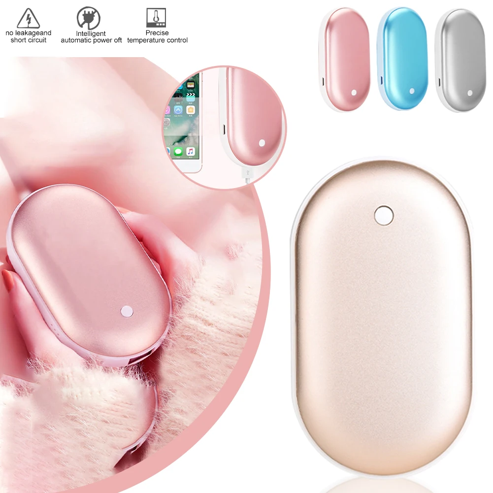 Portable 2 In 1 Mini Hand Warmer USB Rechargeable Mobile Power Bank Charger Electric Heater 5200mAh Fast Heating
Portable 2 In 1 Mini Hand Warmer USB Rechargeable Mobile Power Bank Charger Electric Heater 5200mAh Fast Heating