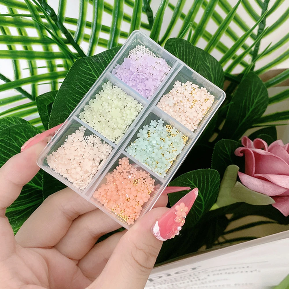 400/800pcs Color-Changed Flower Decors 5petals Japanese Resin Macaroon Florets UV Flower Mix 3D Nail Art Accessory Kit 3+6mm 
400/800pcs Color-Changed Flower Decors 5petals Japanese Resin Macaroon Florets UV Flower Mix 3D Nail Art Accessory Kit 3+6mm