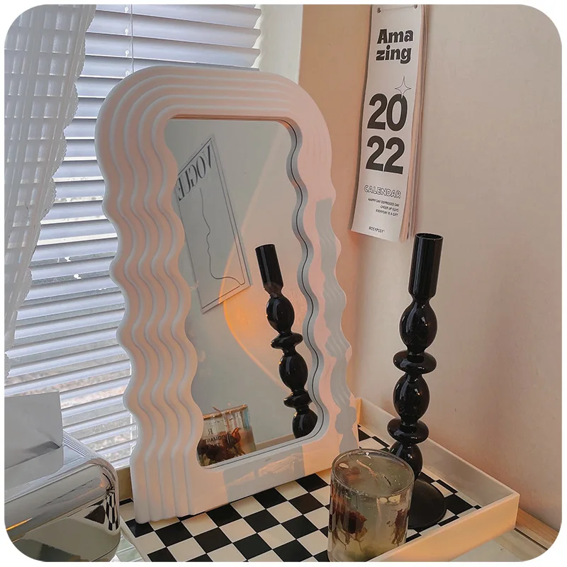 Art Mirror Irregular Memphis Wave Mirror Luxury Medieval Style Makeup Mirrors Creative Decorative Gifts Home Room Decor Mirrors
Art Mirror Irregular Memphis Wave Mirror Luxury Medieval Style Makeup Mirrors Creative Decorative Gifts Home Room Decor Mirrors