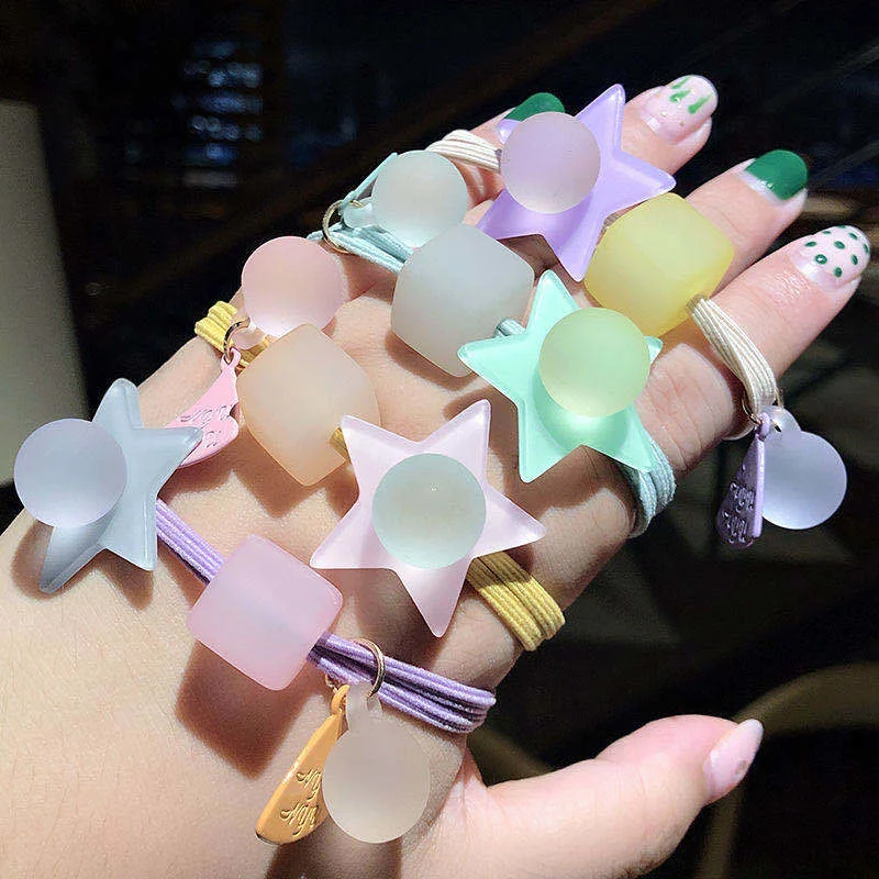 2022 Creative New Five Pointed Star Hair Rope Ties For Woman Korean Fresh Color Rubber Elastic Hair Band Fashion Accessories
2022 Creative New Five Pointed Star Hair Rope Ties For Woman Korean Fresh Color Rubber Elastic Hair Band Fashion Accessories