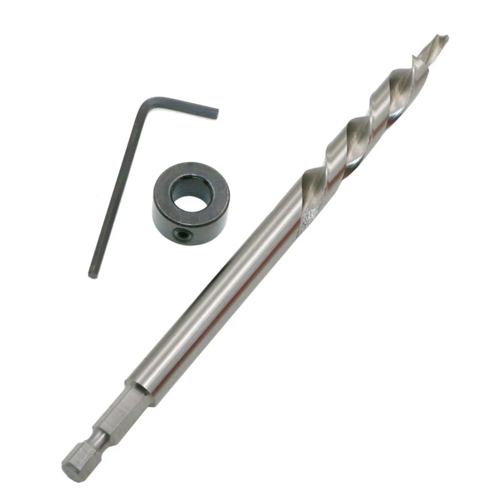 Limit Ring Drill Bit For Pocket Hole Guides Diameter 9mm Drill Bit HSS Hex Shank Pocket Hole Step Drill Bit Tool 5PCS
Limit Ring Drill Bit For Pocket Hole Guides Diameter 9mm Drill Bit HSS Hex Shank Pocket Hole Step Drill Bit Tool 5PCS
