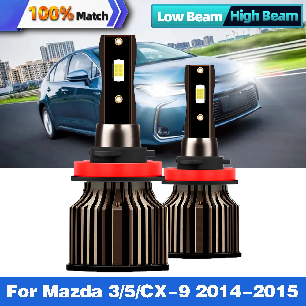 Car LED Bulb 3570 CSP CANBUS H11 LED Light 120W 20000LM Led Headlight 9005 HB3 Car Light 12V For Mazda 3 5 CX-9 2014-2015
Car LED Bulb 3570 CSP CANBUS H11 LED Light 120W 20000LM Led Headlight 9005 HB3 Car Light 12V For Mazda 3 5 CX-9 2014-2015