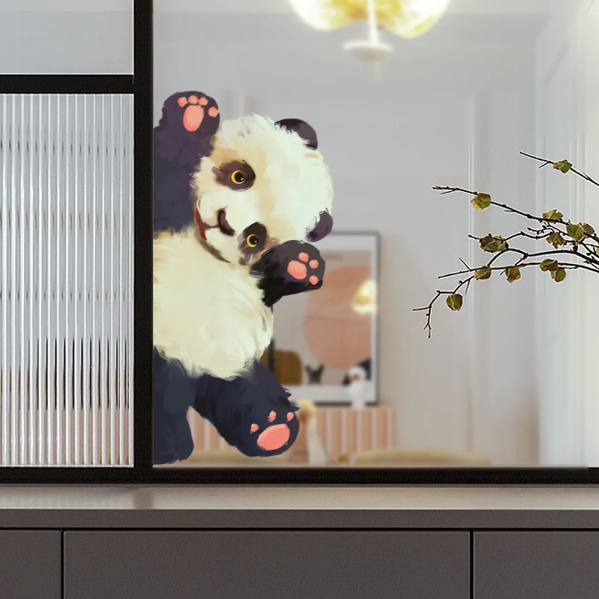 Cute Panda Wall Stickers Electrostatic Window Double-sided Visual Decor Wall Sticker Children's Bedroom Home Decoration Supplies
Cute Panda Wall Stickers Electrostatic Window Double-sided Visual Decor Wall Sticker Children's Bedroom Home Decoration Supplies