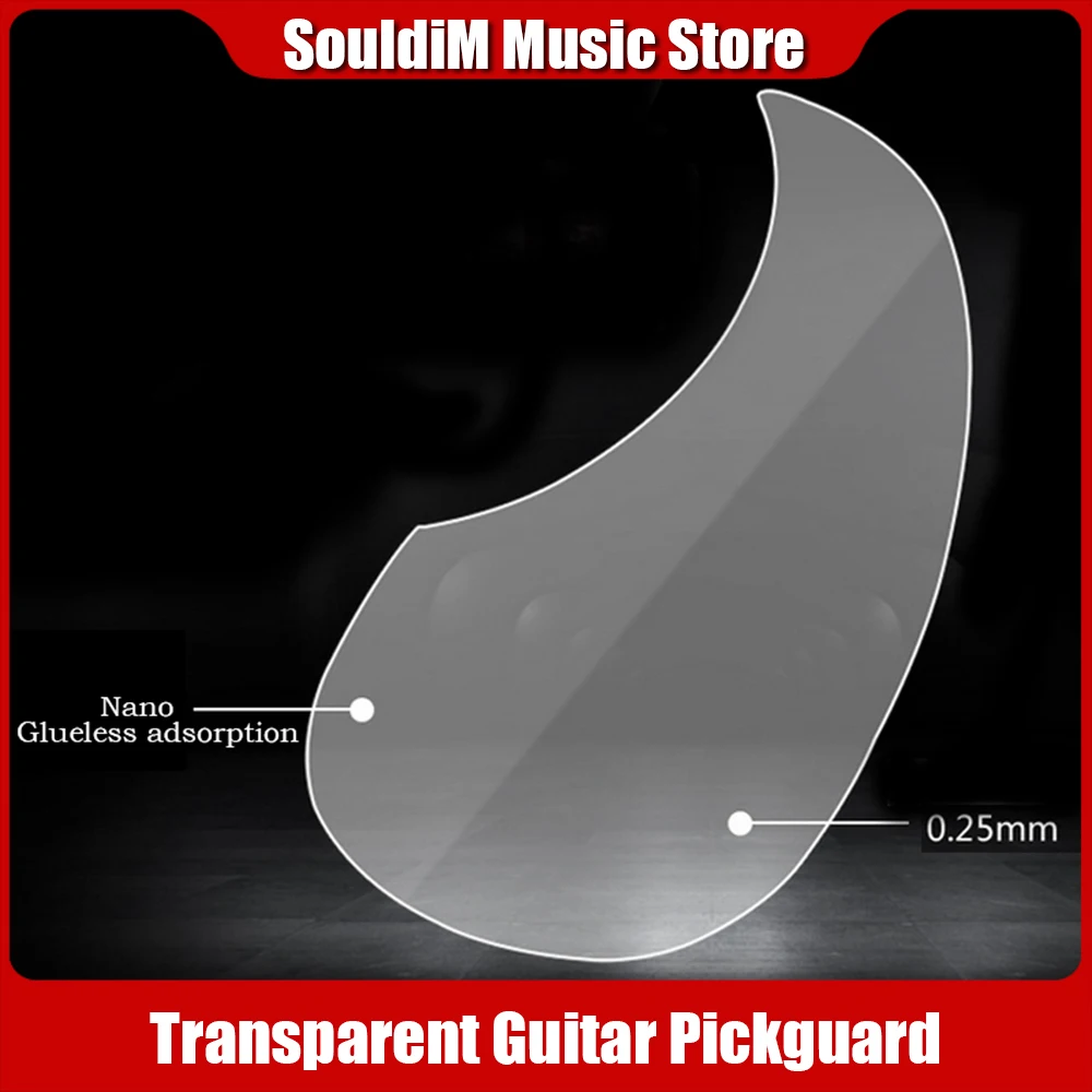 Ultra-thin Acoustic Guitar Pickguard Guitar Scratch Plate Invisible Guitar Pick Guard Transparent Protection for Folk Guitar
Ultra-thin Acoustic Guitar Pickguard Guitar Scratch Plate Invisible Guitar Pick Guard Transparent Protection for Folk Guitar