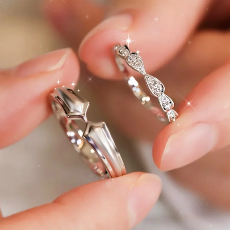 New Princess And Knight S925 Sterling Silver Couple'S Ring Men And Women'S One Pair Opening Adjustable Special-Interest Design C
New Princess And Knight S925 Sterling Silver Couple'S Ring Men And Women'S One Pair Opening Adjustable Special-Interest Design C