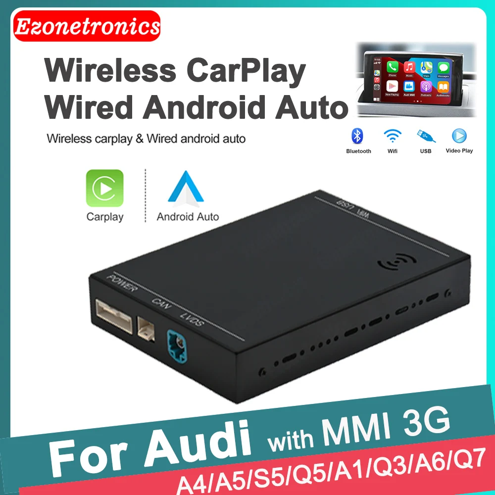 Автоматическое обновление экрана EZonetronics CarPlay Android для Audi A4/A5/S5/Q5/A1/Q3/A6/Q7 с MMI 3G
Автоматическое обновление экрана EZonetronics CarPlay Android для Audi A4/A5/S5/Q5/A1/Q3/A6/Q7 с MMI 3G