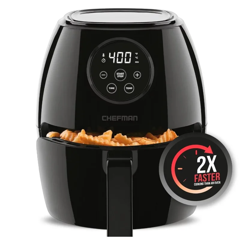 Chefman turboфритюрница 3.7qt, цифровая печать, таймер 60 минут, автоматическое отключение, без БФА
Chefman turboфритюрница 3.7qt, цифровая печать, таймер 60 минут, автоматическое отключение, без БФА