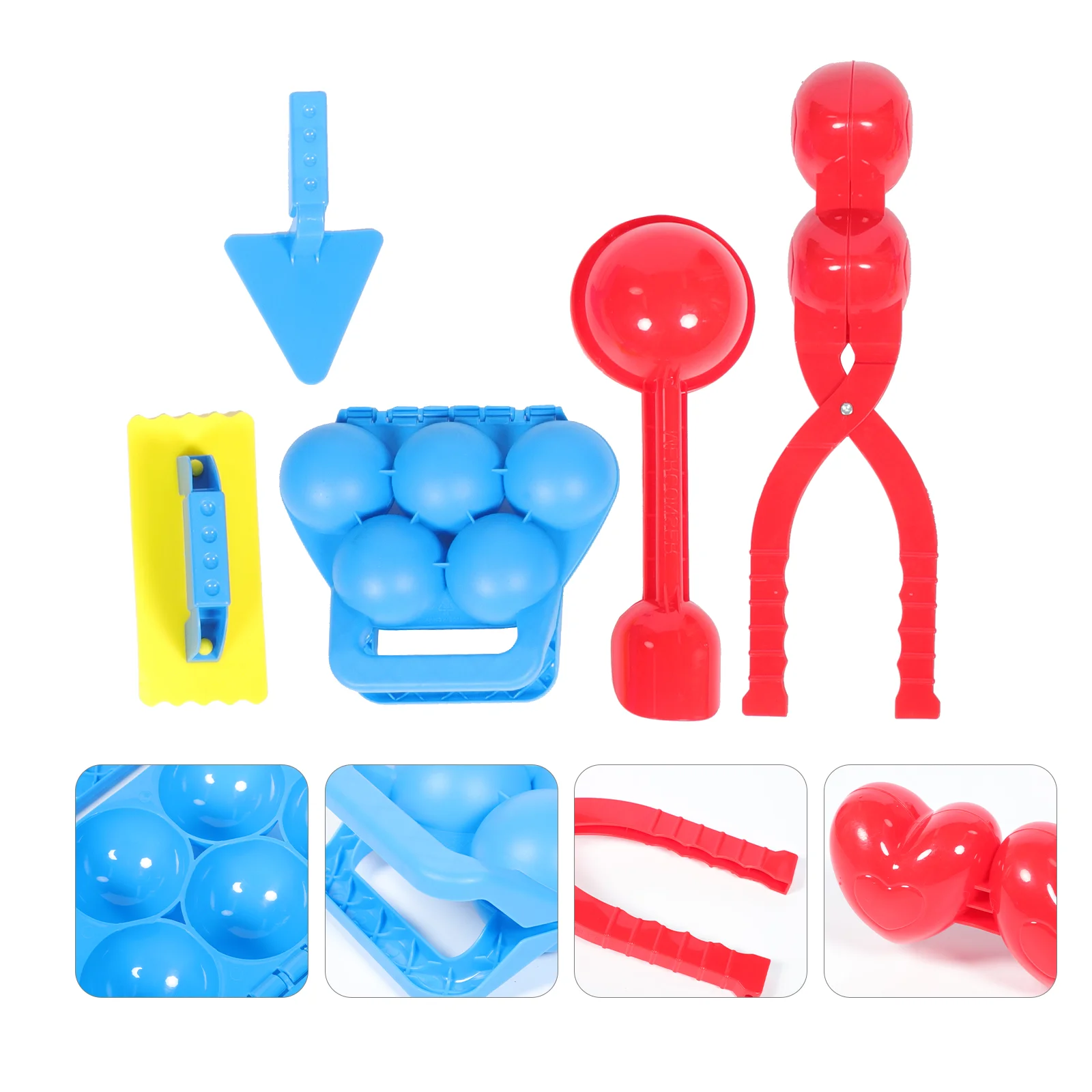 5 Pcs Portable Durable Snowball Making Tool Snowball Making Clip Snowball Maker for Children Boys
5 Pcs Portable Durable Snowball Making Tool Snowball Making Clip Snowball Maker for Children Boys