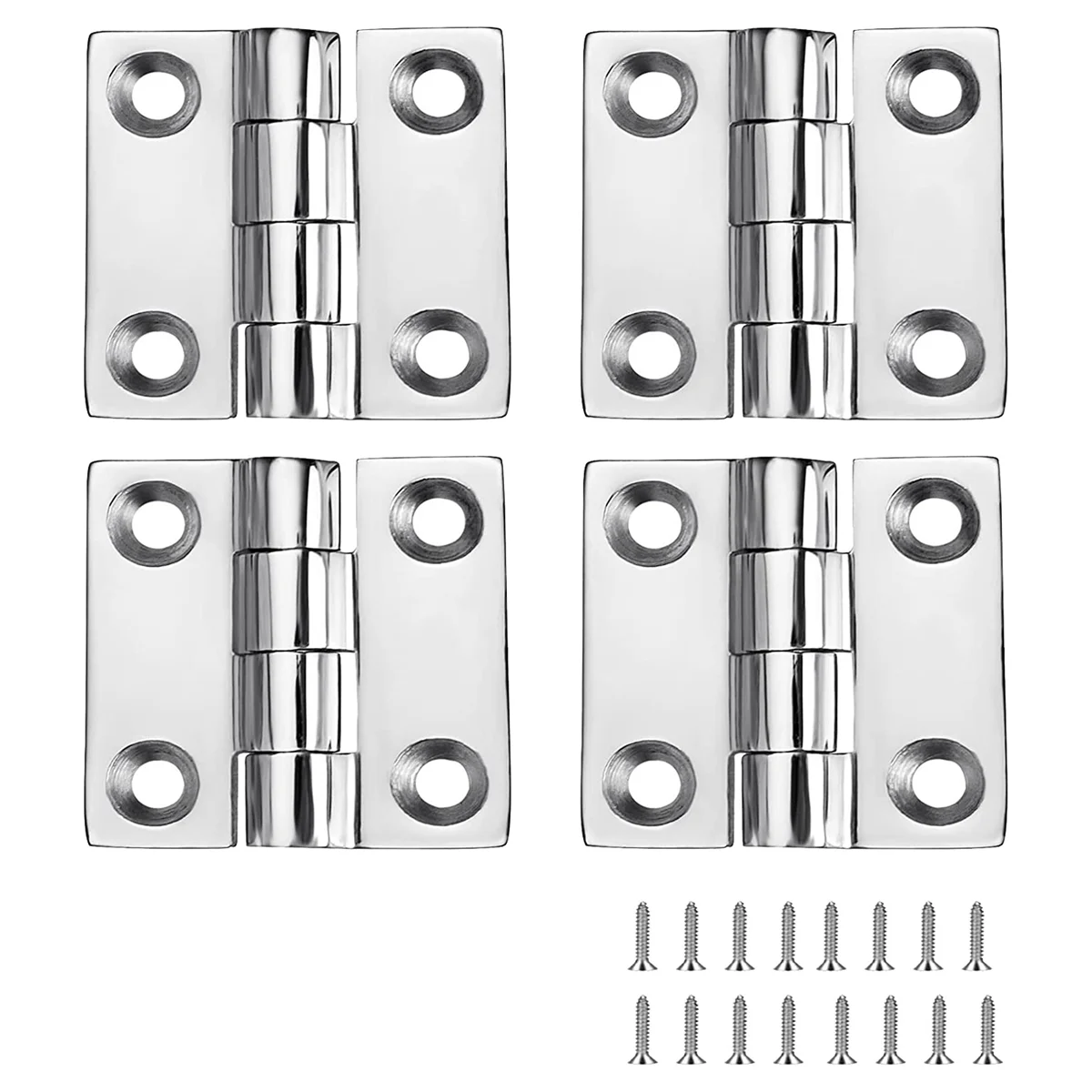 

Heavy Duty Stainless Steel Boat Hinges, Marine Grade Hinges, 2 Inch X 2 Inches (50Mm X 50 Mm), (4 PCS)