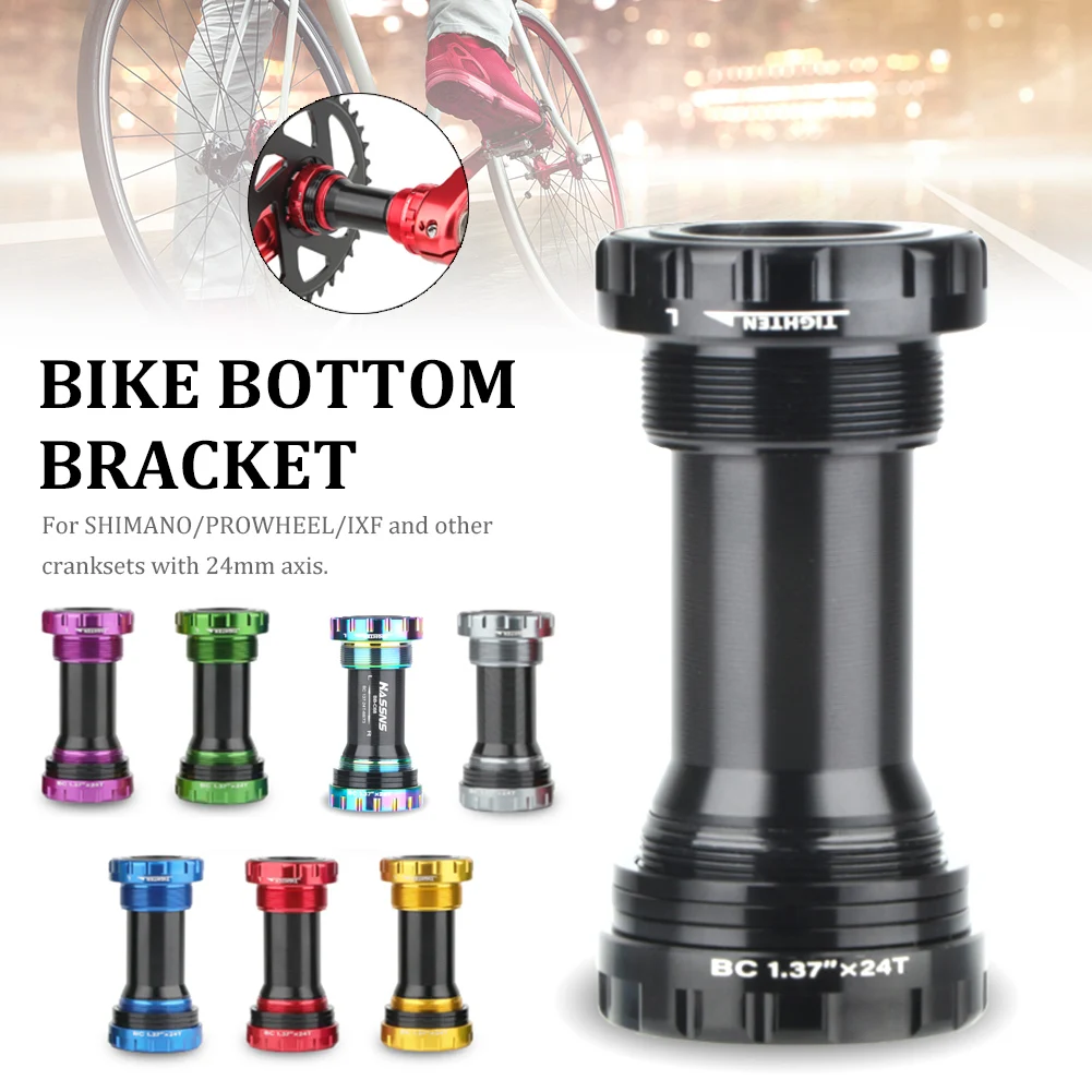 MTB Road Bicycle Hollow Bottom Bracket 2 Bearing BSA 68/73mm Threaded Integrated Crankset For Shimano/IXF/PROWHEEL Axis Parts
MTB Road Bicycle Hollow Bottom Bracket 2 Bearing BSA 68/73mm Threaded Integrated Crankset For Shimano/IXF/PROWHEEL Axis Parts