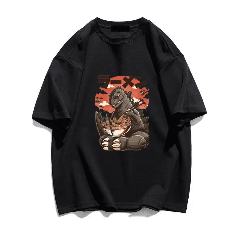 Monster Eats Noodles T-shirt Men Summer Tops Pure Cotton Funny Cartoon Streetwear Harajuku Print Oversized Tshirt Free Shipping
Monster Eats Noodles T-shirt Men Summer Tops Pure Cotton Funny Cartoon Streetwear Harajuku Print Oversized Tshirt Free Shipping