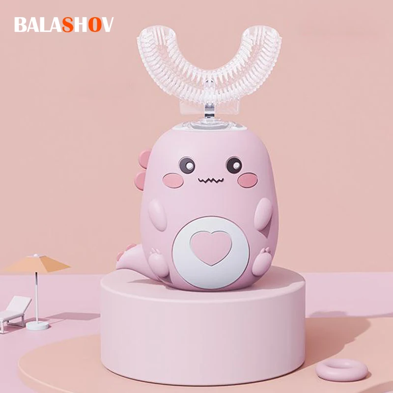 Children Electric Toothbrush U-shaped Ultrasonic 360 Degrees Kids Tooth Brush USB Charging Silica Gel Kids Smart Tooth Brush
Children Electric Toothbrush U-shaped Ultrasonic 360 Degrees Kids Tooth Brush USB Charging Silica Gel Kids Smart Tooth Brush