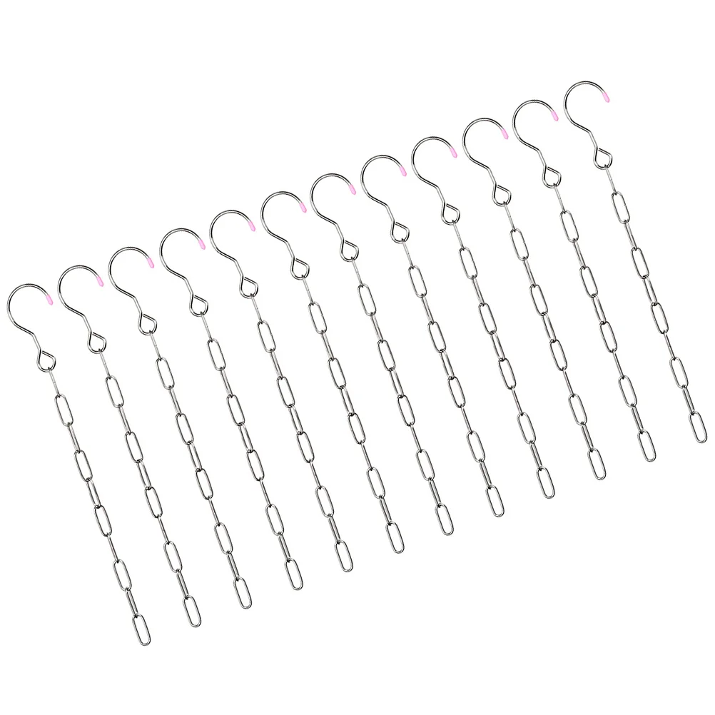 12 Pcs Clothes Chain Space Saving Hangers Wardrobes Metal Organizer Hanging Coat
12 Pcs Clothes Chain Space Saving Hangers Wardrobes Metal Organizer Hanging Coat