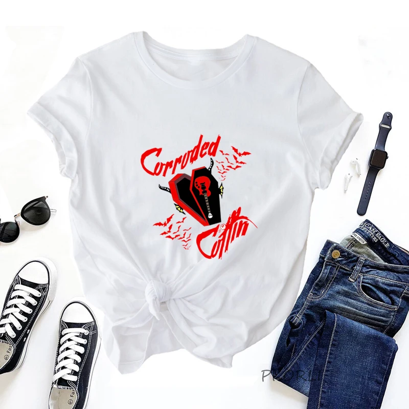 Corroded Coffin Band Tee Shirt Eddie Munsons Strange Things 4 Graphic T Shirt Women Print Hawkins Short Sleeve Summer Tshirt
Corroded Coffin Band Tee Shirt Eddie Munsons Strange Things 4 Graphic T Shirt Women Print Hawkins Short Sleeve Summer Tshirt