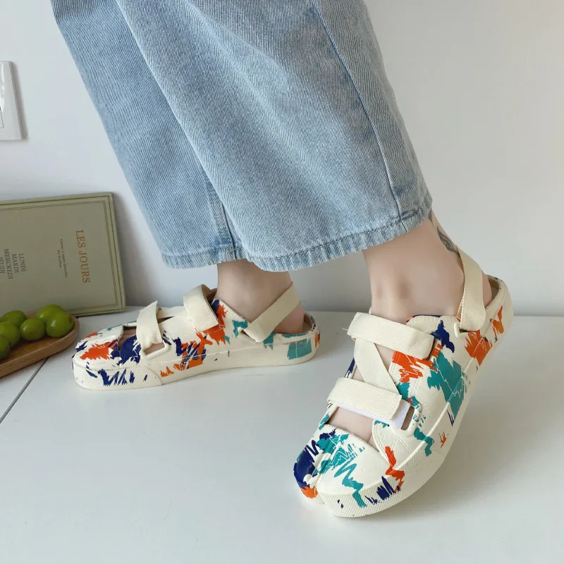 Summer Leisure Sandals Women Flat Beach Slippers Women's Vulcanized Shoes Fashion Outdoor Comfortable Open Toe Sandals Plus Size
Summer Leisure Sandals Women Flat Beach Slippers Women's Vulcanized Shoes Fashion Outdoor Comfortable Open Toe Sandals Plus Size