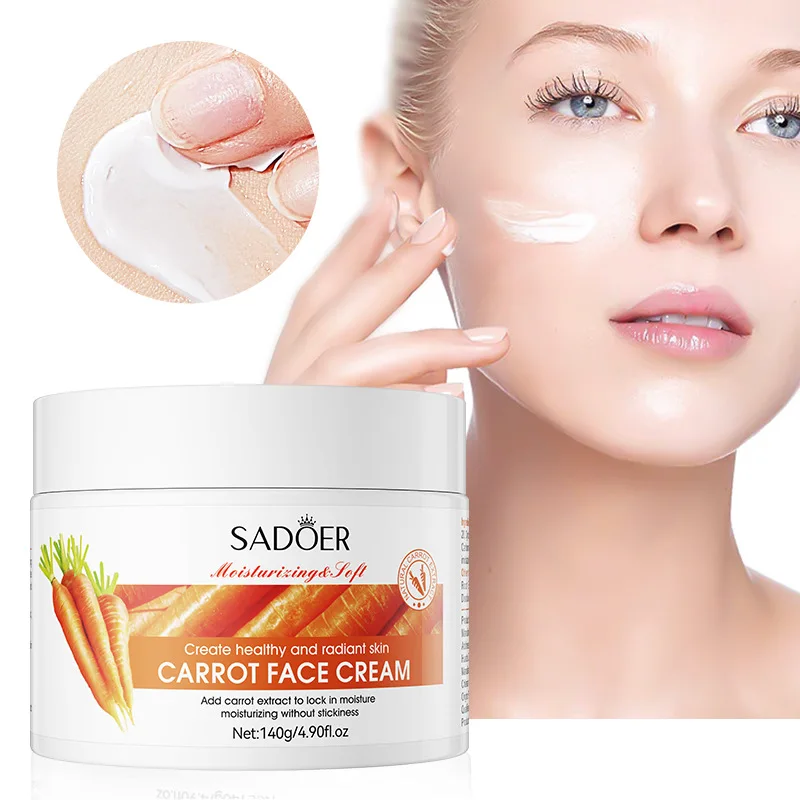SADOER Carrot Whitening&Moisturizing Face Cream Moisturizing&Nourishing Facial Skin Brightening&Glossy Skin Care Product
SADOER Carrot Whitening&Moisturizing Face Cream Moisturizing&Nourishing Facial Skin Brightening&Glossy Skin Care Product