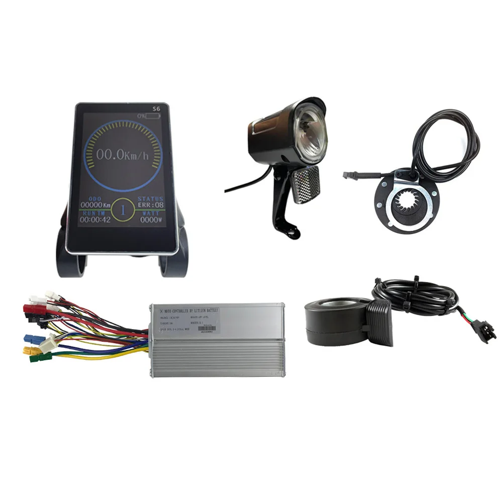 E-Bike Brushless Speed Motor Controller JN S6 LED Display Panel Head Light Kits Electric Bicycle Scooter 1000W 30A Waterproof
E-Bike Brushless Speed Motor Controller JN S6 LED Display Panel Head Light Kits Electric Bicycle Scooter 1000W 30A Waterproof