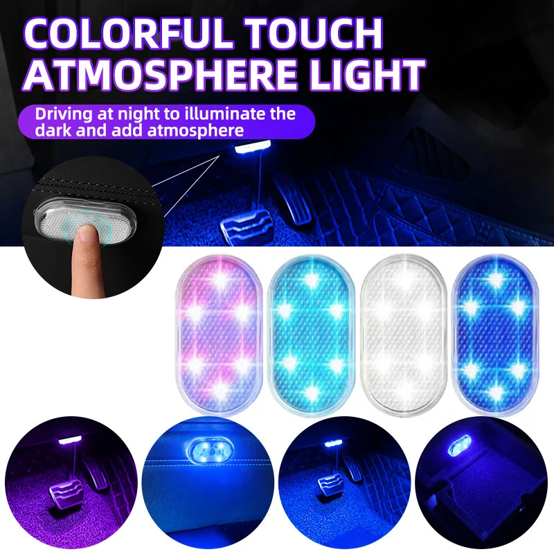 1pc Car LED Touch Lights Wireless Interior Light Auto Roof Ceiling Reading Lamps For Door Foot Trunk Storage Box USB Charging
1pc Car LED Touch Lights Wireless Interior Light Auto Roof Ceiling Reading Lamps For Door Foot Trunk Storage Box USB Charging