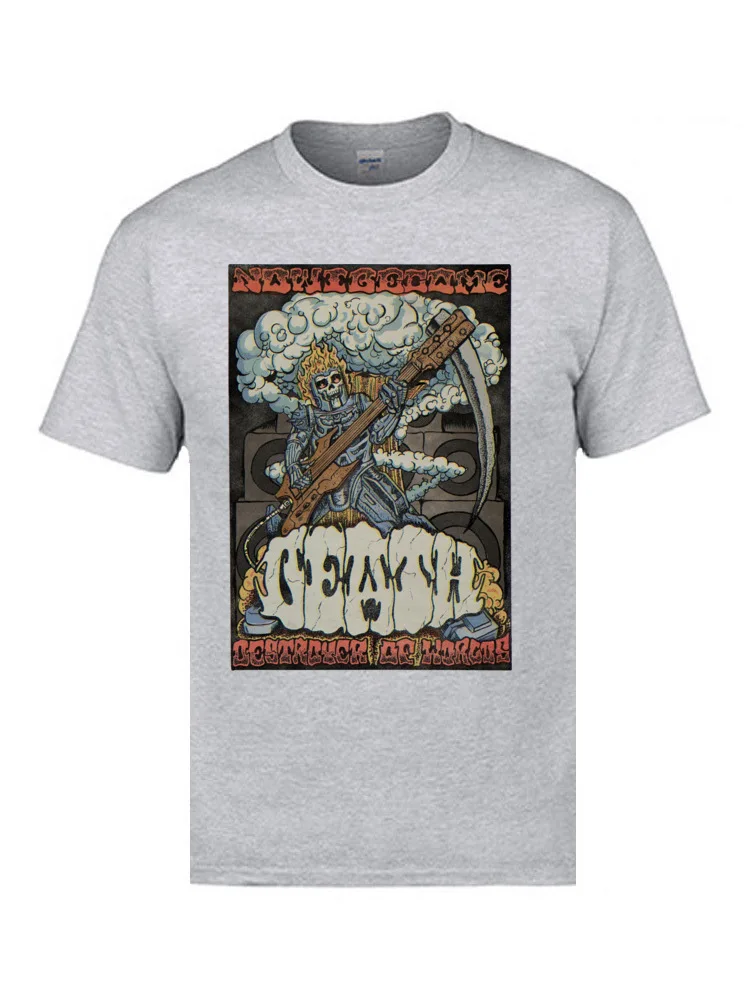 White Fashion Funny T Shirts 100% Cotton Breathable T-shirts Youth Top T-shirts I Become DEATH Destroyer Of World Skull T Shirts
White Fashion Funny T Shirts 100% Cotton Breathable T-shirts Youth Top T-shirts I Become DEATH Destroyer Of World Skull T Shirts