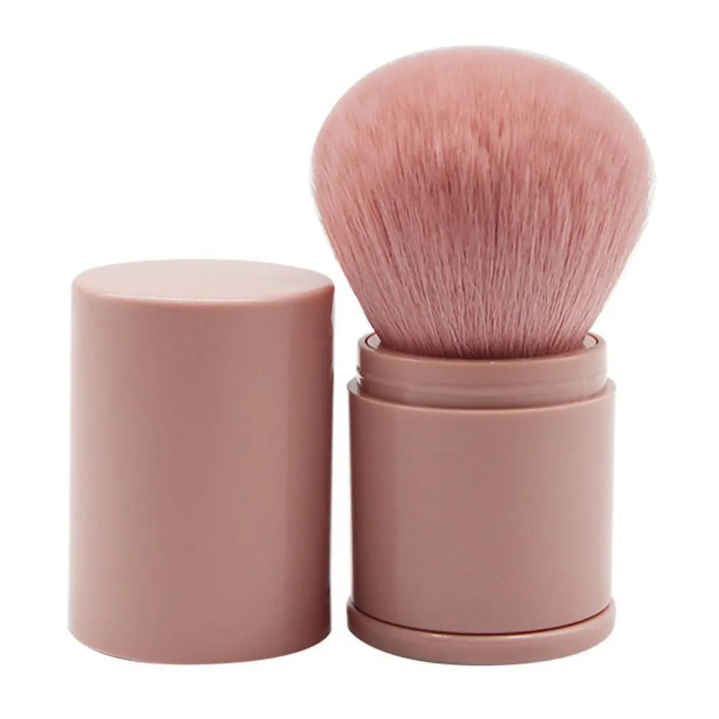 

Convenient Retractable Makeup Brush One Large Powder Blush Brush With Lid Full Set Of Beauty Make Up Tools
