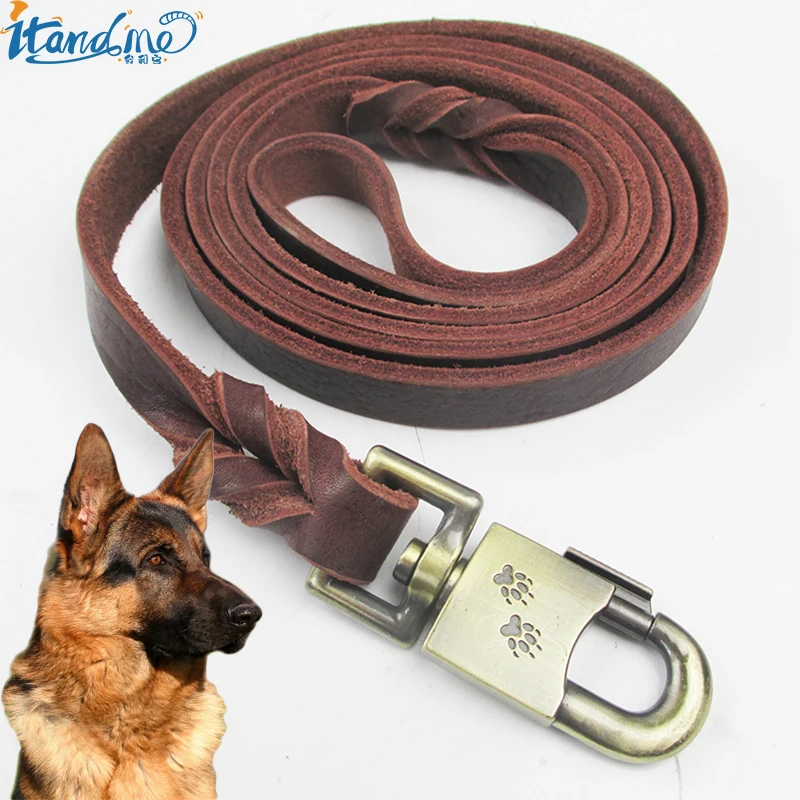 Large Dog Leash Genuine Leather Leash Rope Pet 185cm For German Shepherd Golden Retriever Dogs Strap For Dog Leash Width 1.8CM
Large Dog Leash Genuine Leather Leash Rope Pet 185cm For German Shepherd Golden Retriever Dogs Strap For Dog Leash Width 1.8CM