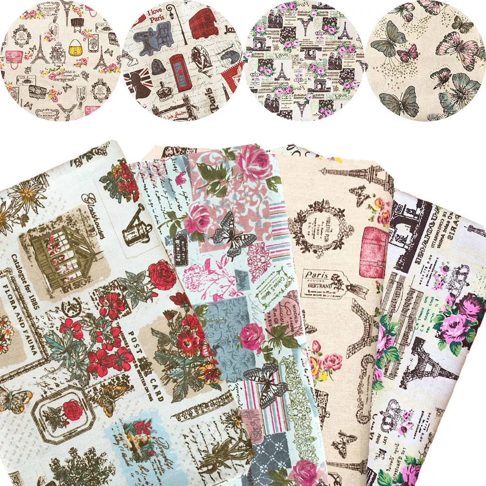 Vintage Printed Linen Cotton Fabric for DIY Clothing Sewing Craft Sofa Cushion Curtains Tablecloth Home Textile Decor Material
Vintage Printed Linen Cotton Fabric for DIY Clothing Sewing Craft Sofa Cushion Curtains Tablecloth Home Textile Decor Material