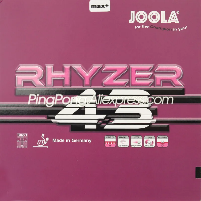 Резиновая губка Joola RHYZER 43 для настольного тенниса, оригинальная губка для пинг-понга JOOLA RHYZER
Резиновая губка Joola RHYZER 43 для настольного тенниса, оригинальная губка для пинг-понга JOOLA RHYZER